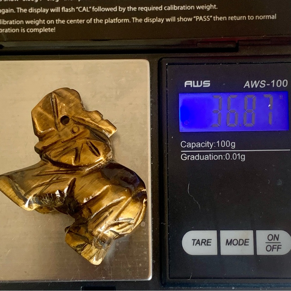 Tiger's Eye Carved Quartz Crystal Elephant Carving Reiki Healing Figurine FLASHY - Picture 14 of 15